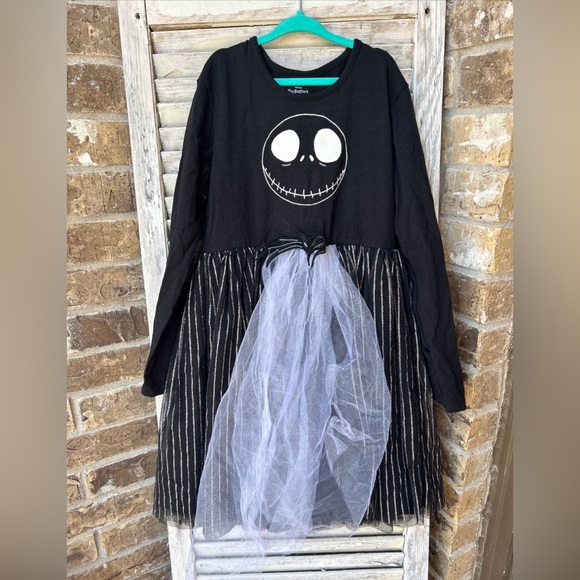 Disney Other - Nightmare Before Christmas JACK SKELLINGTON Girls Dress Large 10/12 Disney.
